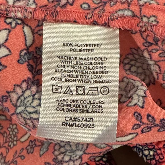 LOFT Outlet Coral Floral A-Line Skirt - Picture 7 of 7